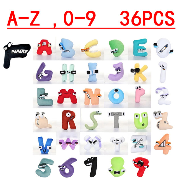 New 26PCS Alphabet Lore But are Plush Toy Stuffed Animal Plushie Doll Toys  Gift for Kids Children Christmas Gift Toy 26 Letter - AliExpress